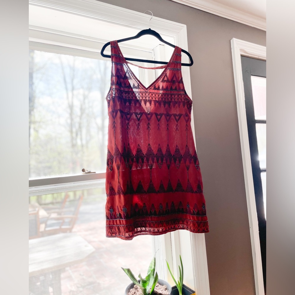 Free People Beaded & Patterned Tunic!
